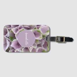 Mauve & Pale Green Hydrangea Gepäckanhänger