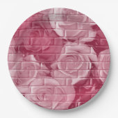 Mauve-Papier-Party-Teller Rose 14 Pappteller (Vorderseite)