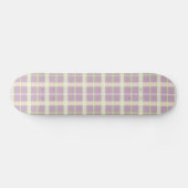 Mauve & Pastelle Kariert Skateboard (Horizontal)