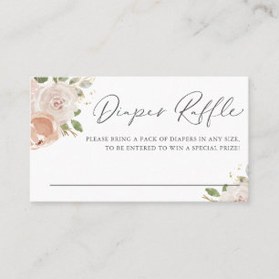 Mauve Peach Blume Windelruderkarte Visitenkarte