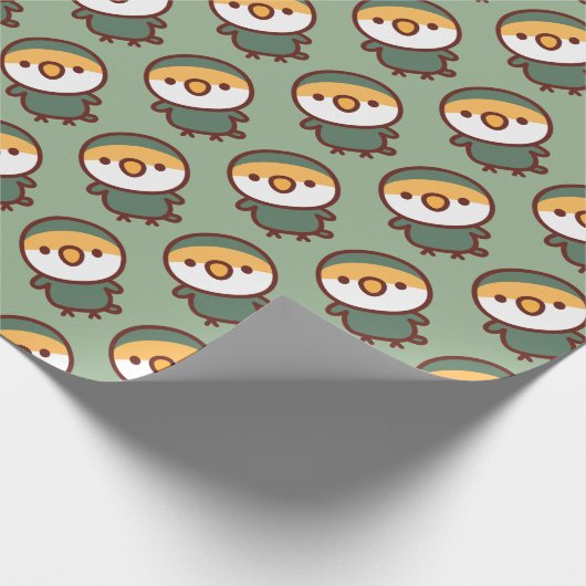 Mauve Peach-faced lovebird Geschenkpapier (Ecke)