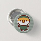 Mauve Pfirsichgesichtchen Button (Vorne & Hinten)