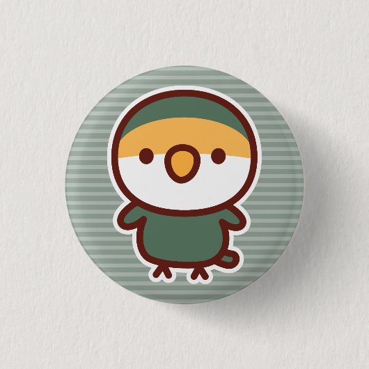 Mauve Pfirsichgesichtchen Button (Vorderseite)