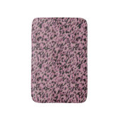 Mauve pink and Charcoal Camo abstract Badematte (Vorderseite Vertikal)