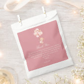 Mauve Pink Balloons, Cute Teddy Bear Geschenktütchen (Ausgeschnitten)