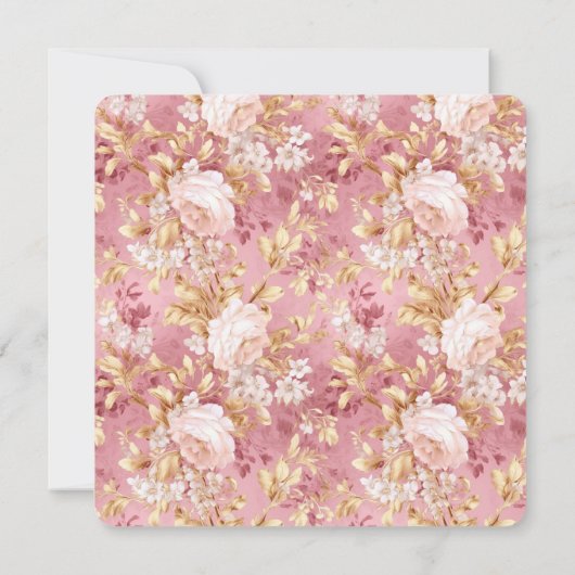 Mauve Pink Balloons, Stripes Bloom Baby Dusche Einladung (Rückseite)