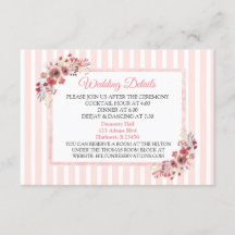 Mauve Pink-Blume - Detailkarte für Hochzeiten