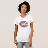 Mauve Pink Circle Jesus Rette Graffiti T - Shirt (Vorne ganz)