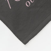 Mauve Pink Elegant Floral Baby Girl Birth Stats Fleecedecke (Ecke)