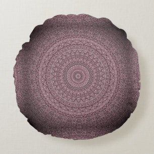 Mauve Pink - HAMbWG Rundes Kissen
