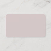 Mauve-Pink-QR-Code Visitenkarte (Rückseite)