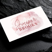 Mauve Pink Social Media QR-Glitzer Visitenkarte