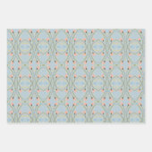 Mauve Pink und Blau Geschenkpapier Set (Vorderseite 3)