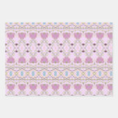 Mauve Pink und Blau Geschenkpapier Set (Vorderseite 2)