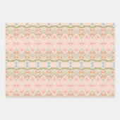 Mauve Pink und Blau Geschenkpapier Set (Vorderseite)