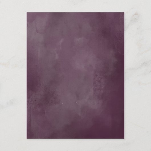 Mauve Pink und Lila Blumengastdetails Begleitkarte (Rückseite)