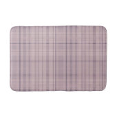 Mauve Pink und Lila Lilac Kariert Badematte (Vorderseite)