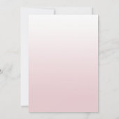 Mauve Pink und White Foto Weihnachtskarte Einladung (Rückseite)