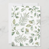 Mauve Pink und White Roses Blumendusche Einladung (Rückseite)