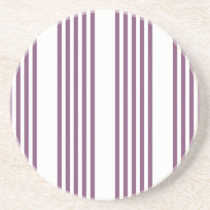 Mauve purple and white five stripes pattern getränkeuntersetzer