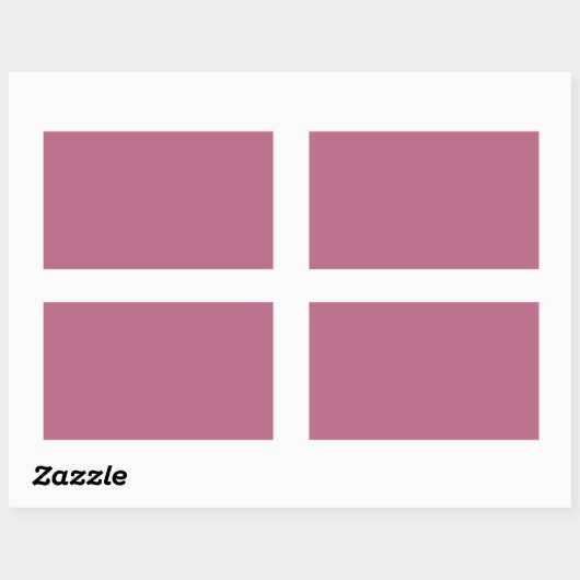 Mauve Rectangle Sticker (Blatt)