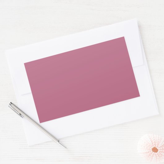 Mauve Rectangle Sticker (Umschlag)
