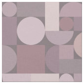 Mauve Retro Geometric Art Stoff (Nahaufnahme)