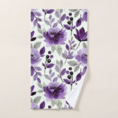 Mauve Rich Lila Trendy Mint Badhandtuch Set (Handtuch)