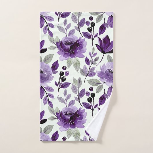 Mauve Rich Lila Trendy Mint Badhandtuch Set (Handtuch)