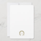 Mauve Rose Dankeschön Card Vintag Nouveau Mucha Einladung (Rückseite)