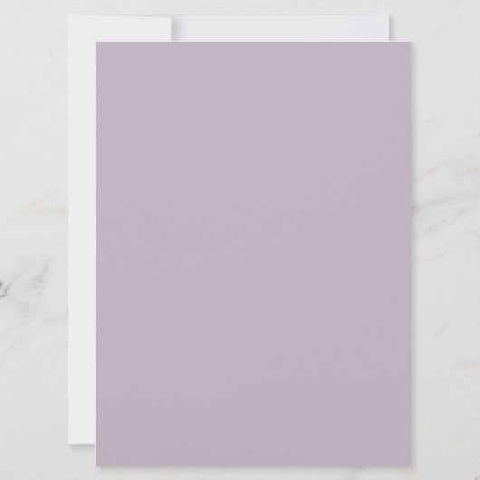 "Mauve Rose" Dankeschön Karte (Rückseite)