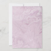 Mauve Rose Einladung (Rückseite)