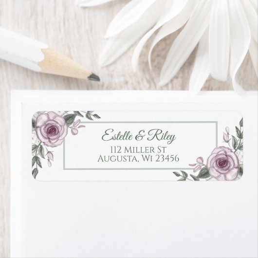 Mauve Rose Elegant Floral (Insitu)