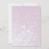 Mauve Rose Elegante Blumenhochzeit Einladung (Rückseite)