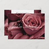 Mauve Rose Hochzeiten Einladungen (Vorne/Hinten)