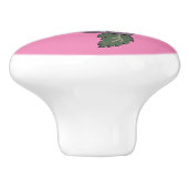 Mauve Rose Keramik Knob Keramikknauf (Seitenansicht)