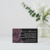 Mauve Rose Visitenkarte (Stehend Vorderseite)