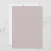 Mauve-Rosen-Hochzeit Einladung (Rückseite)