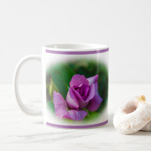 Mauve Rosenknospe Kaffeetasse