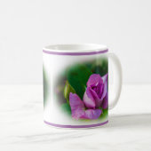 Mauve Rosenknospe Kaffeetasse (VorderseiteRechts)