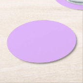 Mauve Round Paper Untersetzer (Angewinkelt)