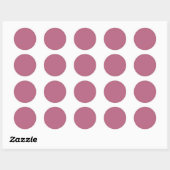 Mauve Round Sticker (Blatt)