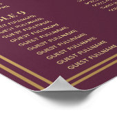 Mauve Royal Mittelalterliche Hochzeitsstift Poster (Ecke)