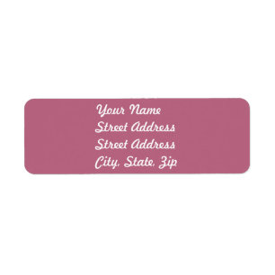 Mauve Rücksendeadresse Sticker