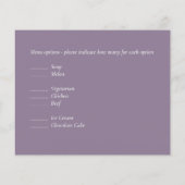 Mauve Sage Botanische Blätter UAWG Budget Hochzeit (Rückseite)