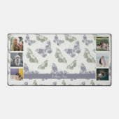 Mauve & Sage Butterflies Foto Collage Schreibtischunterlage (Vorderseite)