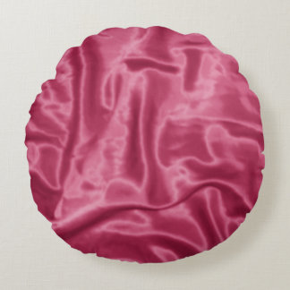 Mauve Satin-Round-Throw-Kissen Rundes Kissen