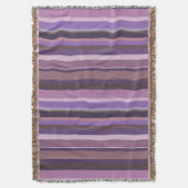 Mauve senkrechte Streifen Decke (Vorderseite Vertikal)