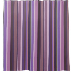 Mauve senkrechte Streifen Duschvorhang