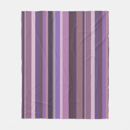 Mauve senkrechte Streifen Fleecedecke (Vorderseite)